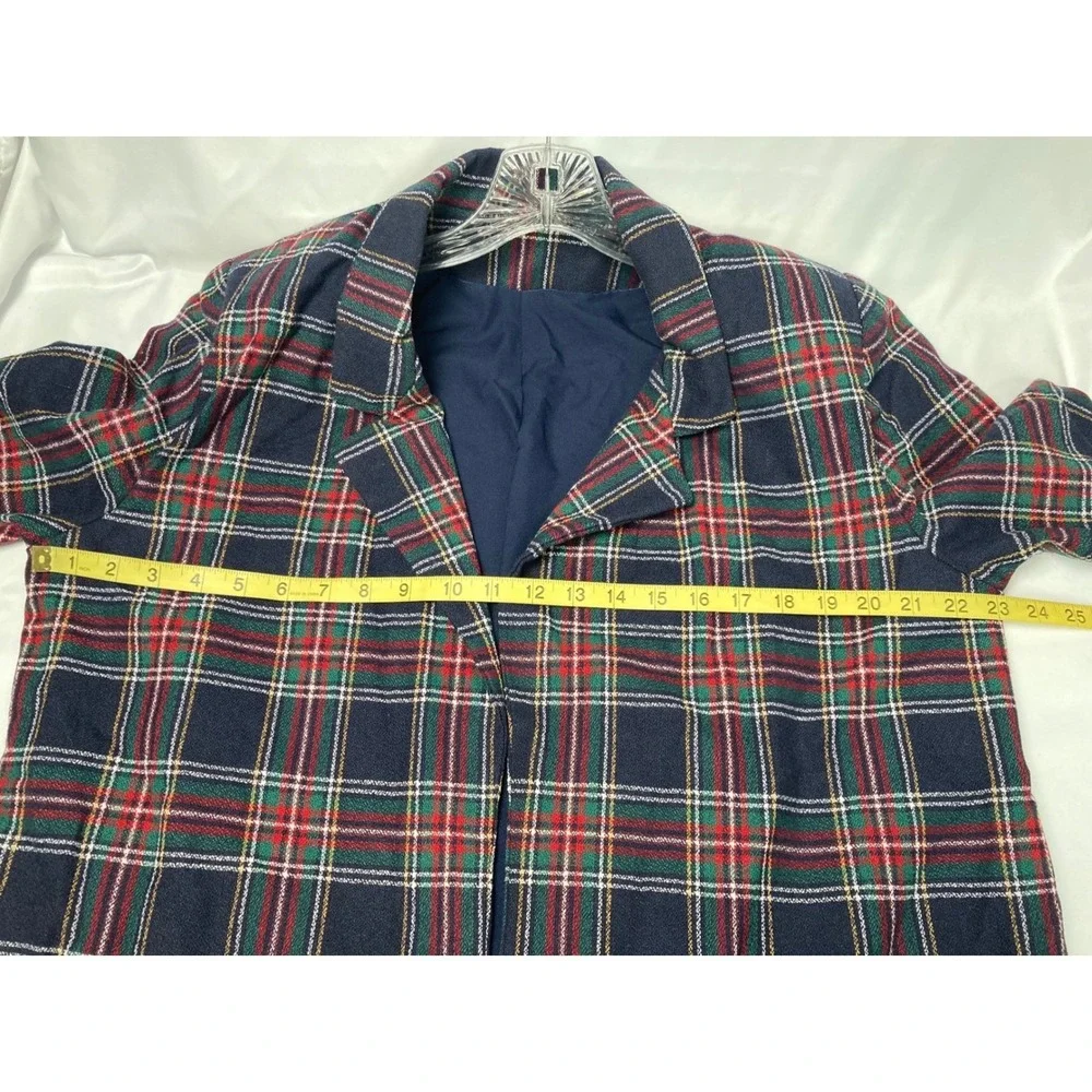 Vintage Homemade Plaid Wool Blazer Jacket | Lined‎ | 1980s | Women's Small